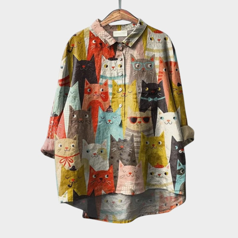 FLORENCIA | Blusa con remate en encaje