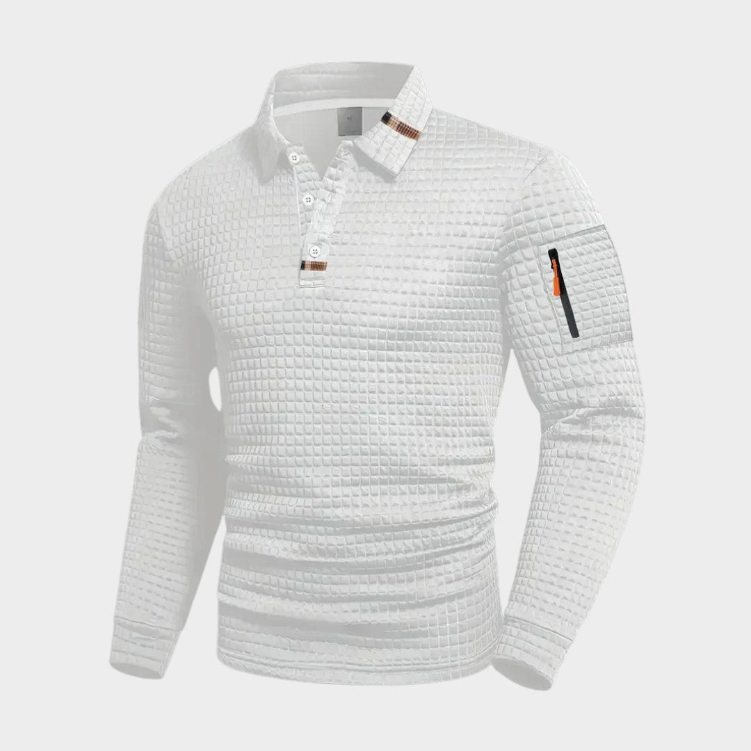 RAFAEL | Polo con textura waffle
