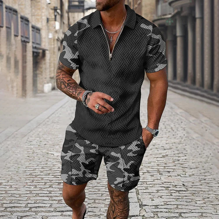 CRISTÓBAL | Conjunto camuflado con bermuda