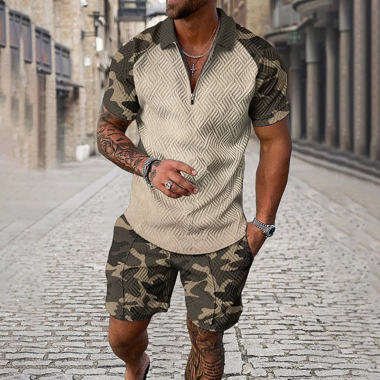 CRISTÓBAL | Conjunto camuflado con bermuda