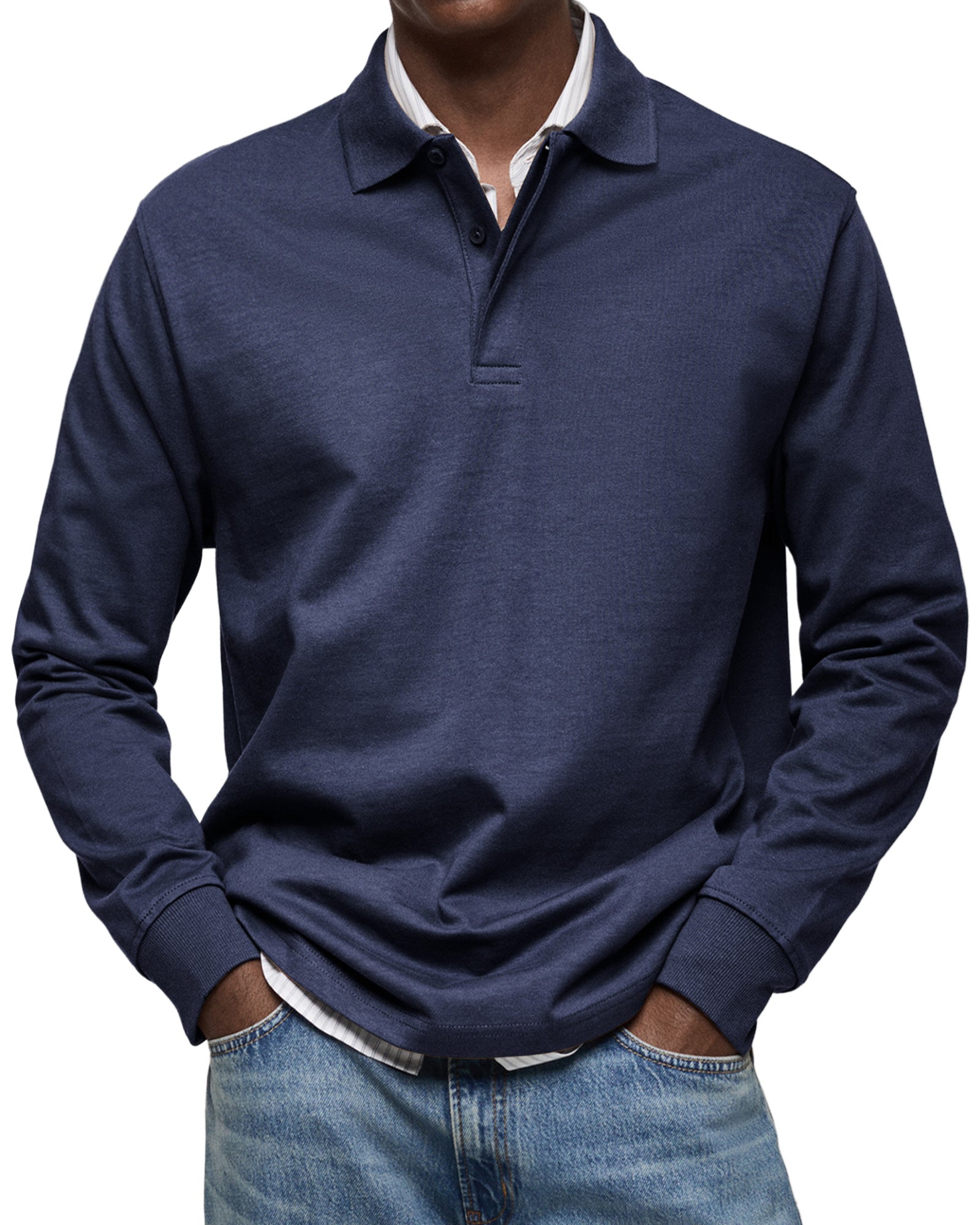 JUAN | Polo de manga larga con cuello
