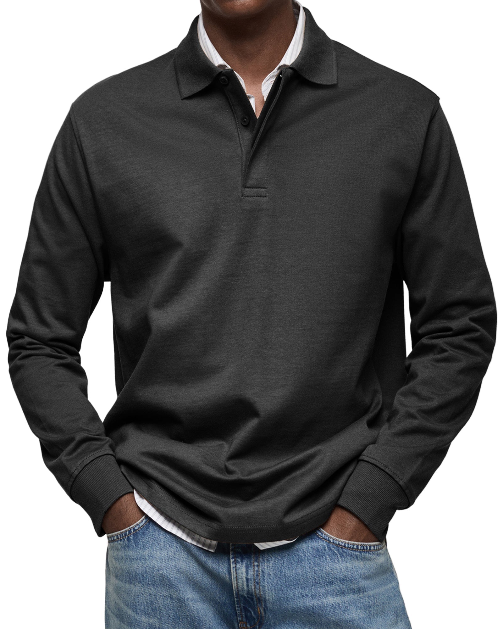JUAN | Polo de manga larga con cuello