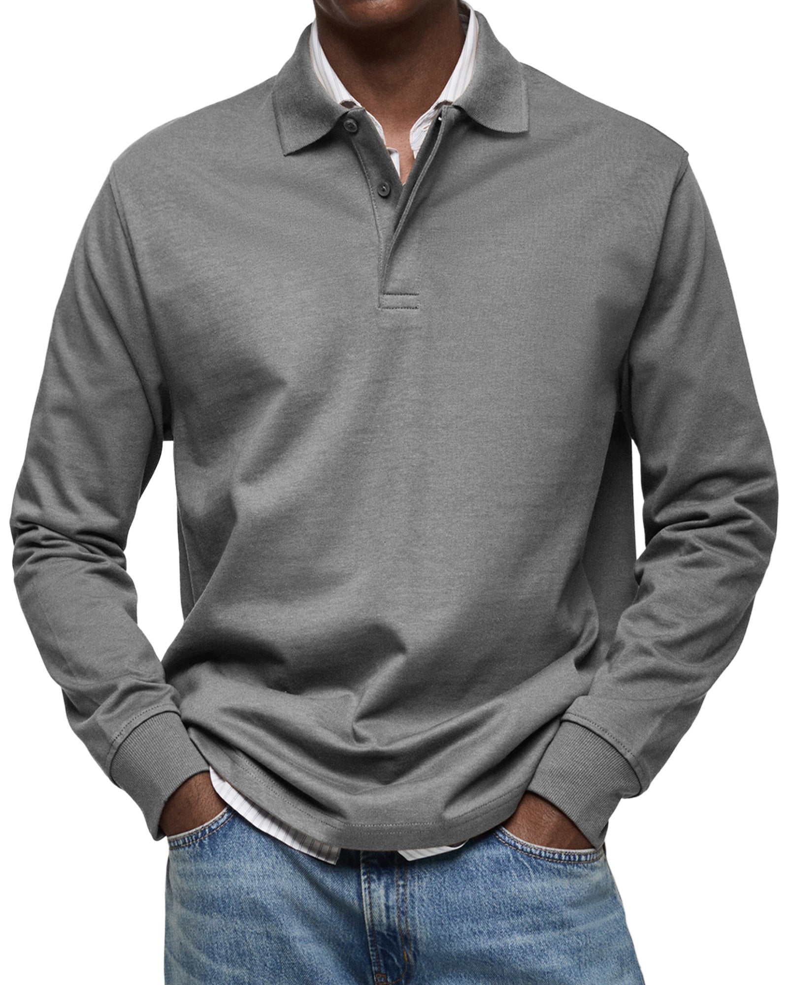 JUAN | Polo de manga larga con cuello