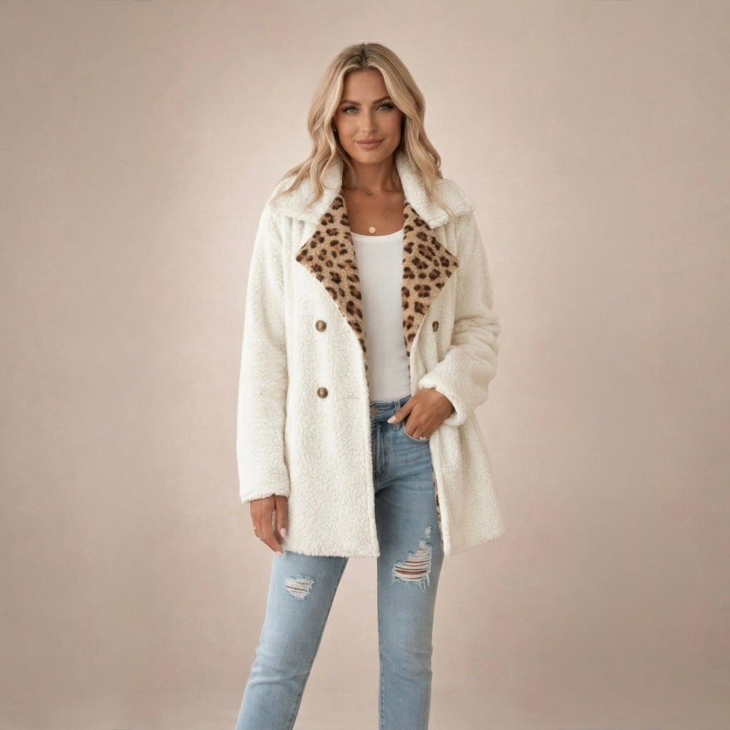 MARINA | Abrigo con estampado llamativo