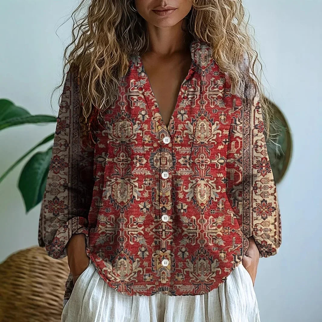 JAVIERA | Blusa amplia estampada
