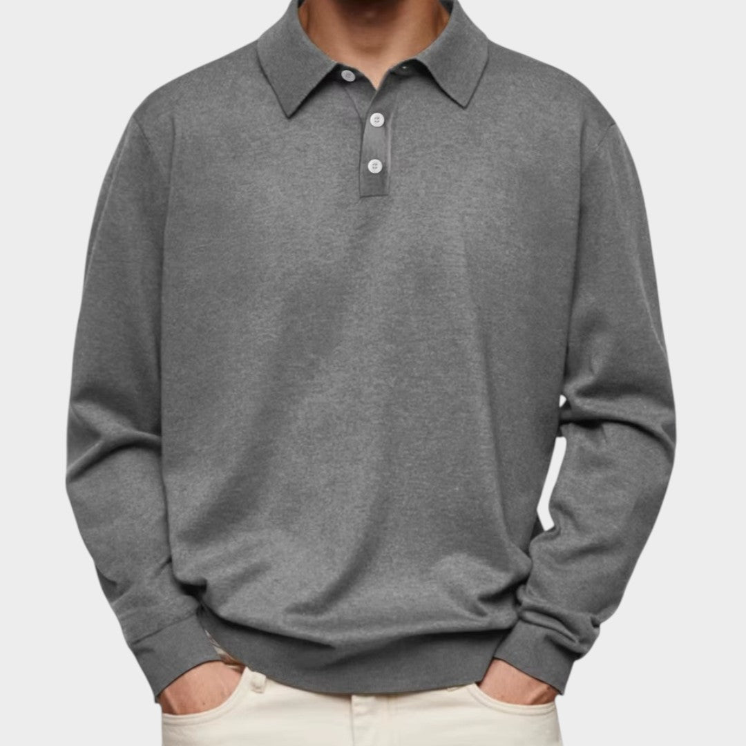 CRISTÓBAL | Polo de manga larga con cuello