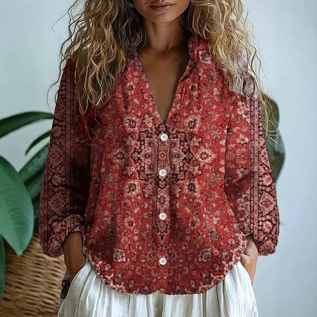 JAVIERA | Blusa amplia estampada