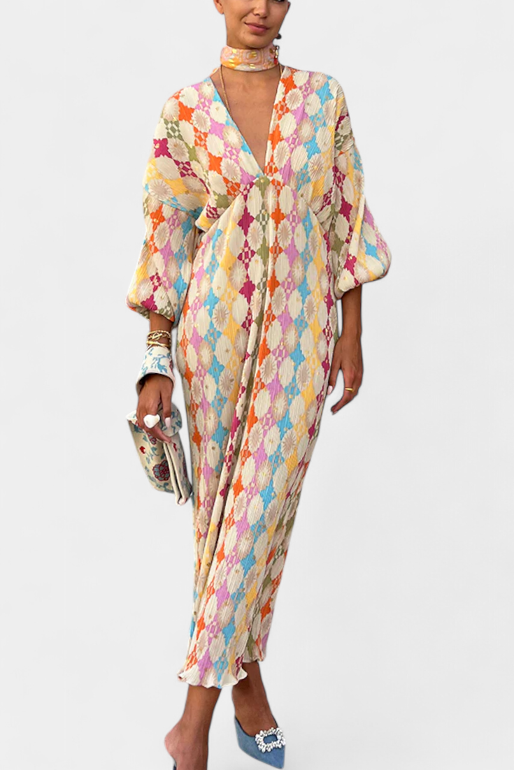 MACARENA | Vestido maxi estampado
