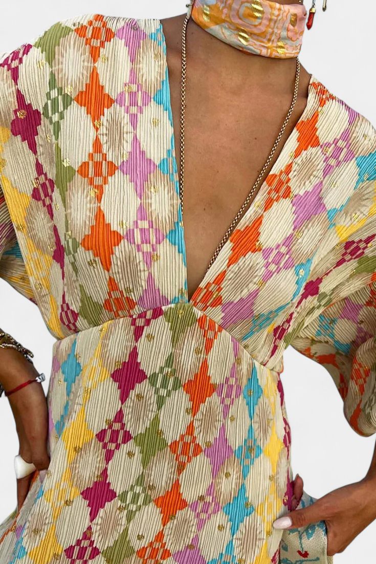 MACARENA | Vestido maxi estampado
