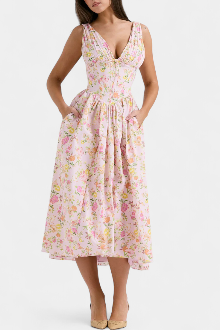 ISIDORA | Vestido midi floral
