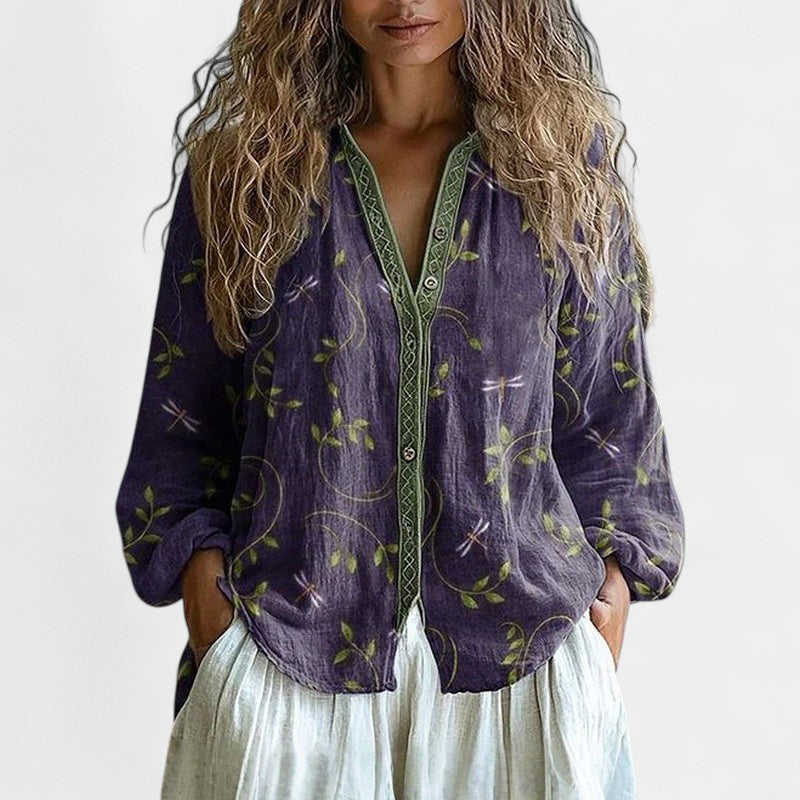 JAVIERA | Blusa amplia estampada
