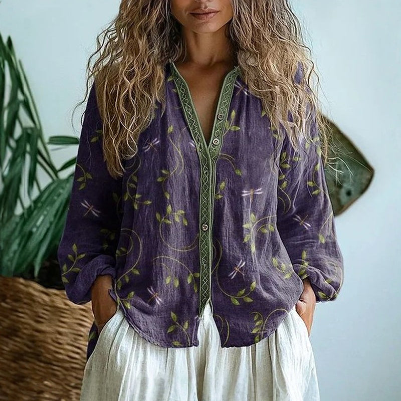 JAVIERA | Blusa amplia estampada