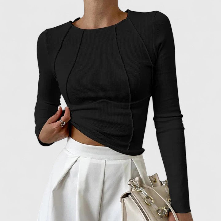 CAMILA | Blusa de manga larga entallada