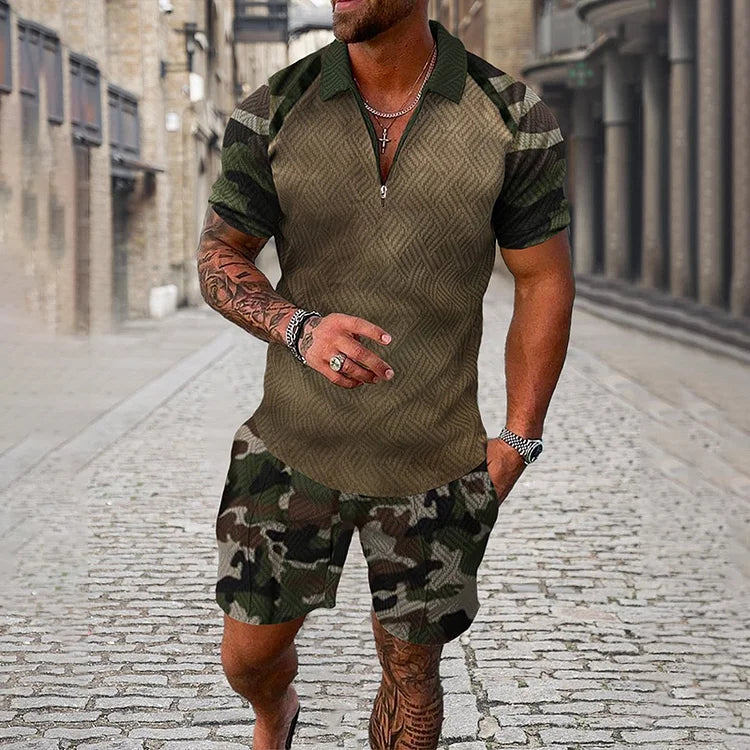 CRISTÓBAL | Conjunto camuflado con bermuda