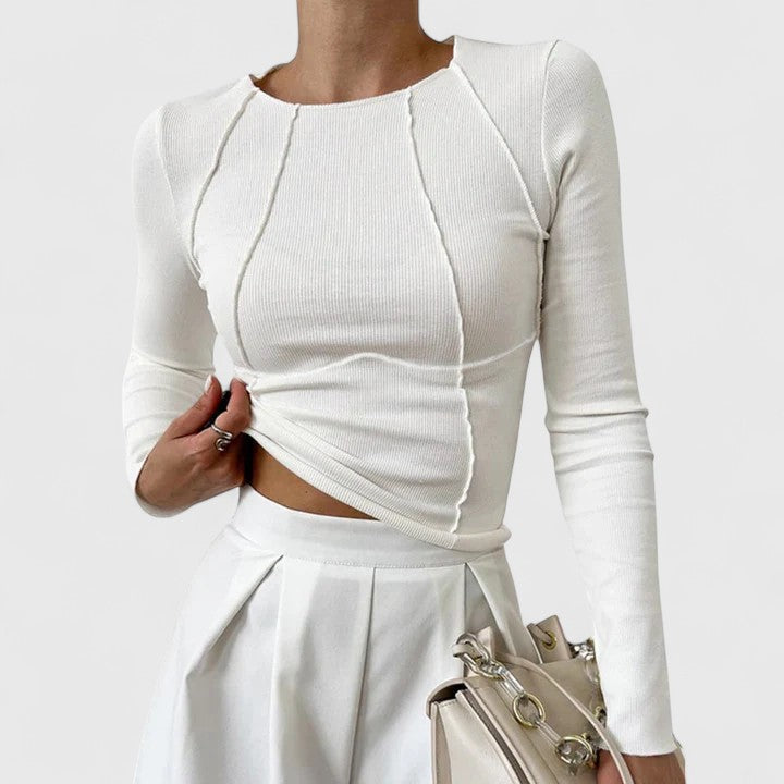 CAMILA | Blusa de manga larga entallada