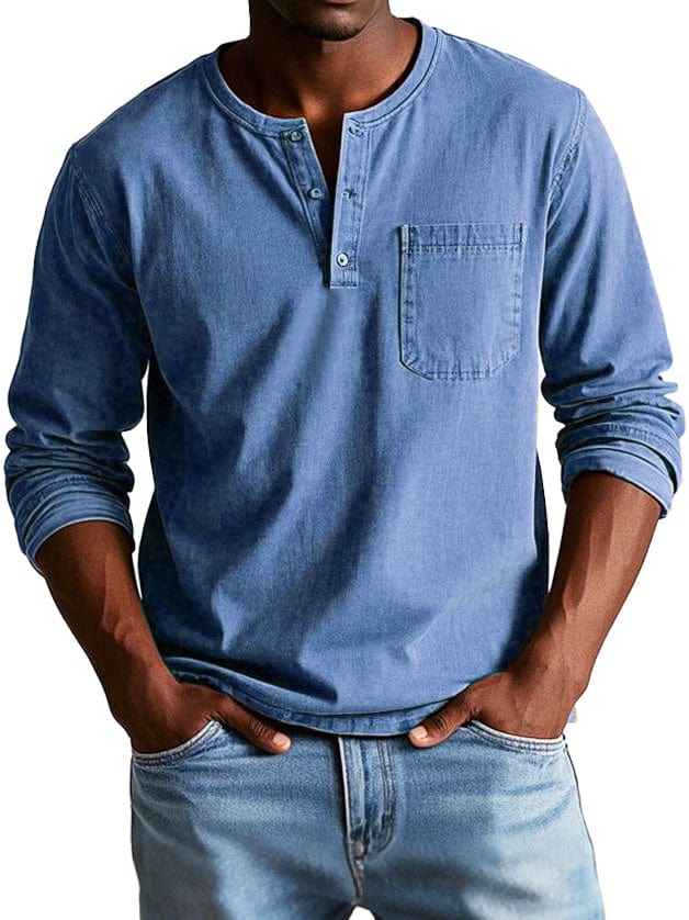 EMILIO | Camiseta henley de manga larga