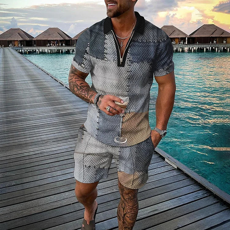 GASPAR | Conjunto con short estampado