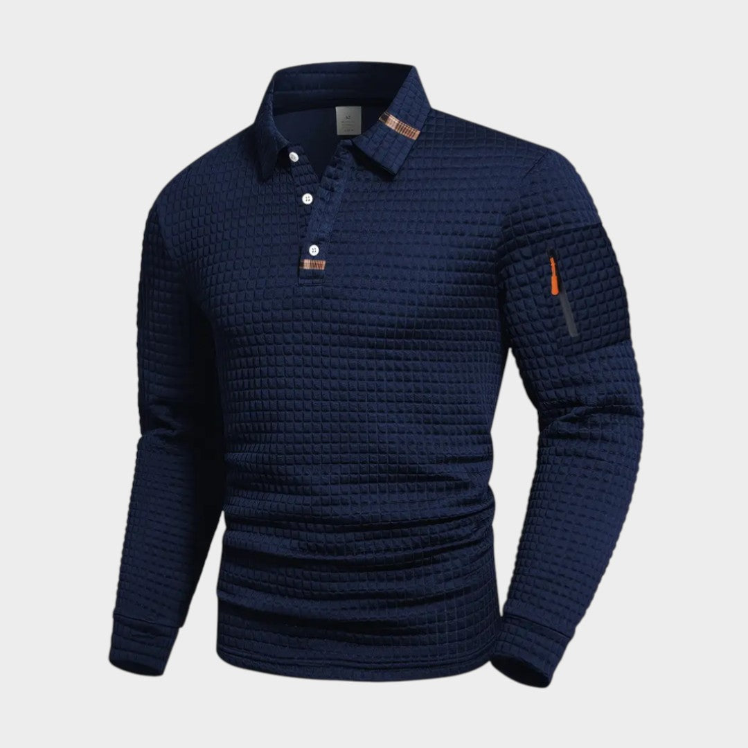 RAFAEL | Polo con textura waffle