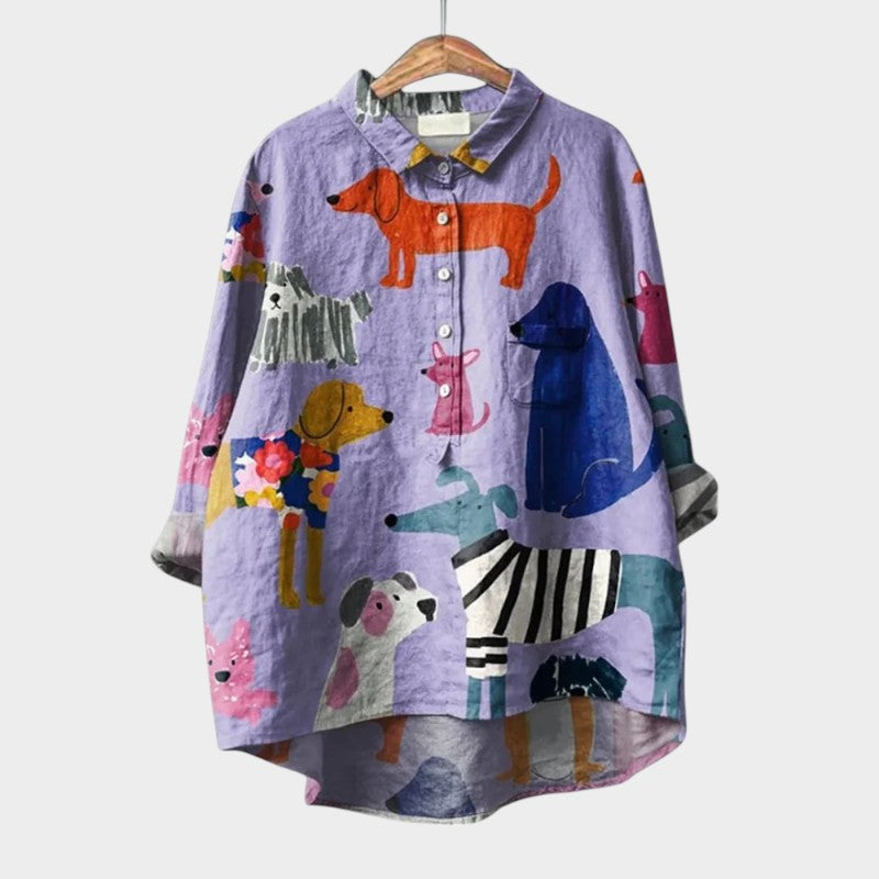 CONSTANZA | Blusa con encaje entallada