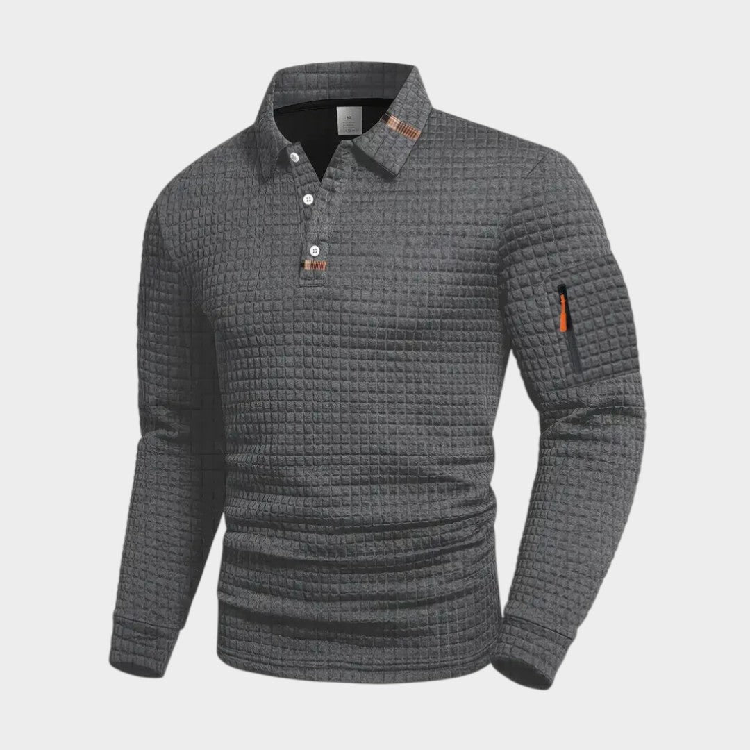 RAFAEL | Polo con textura waffle