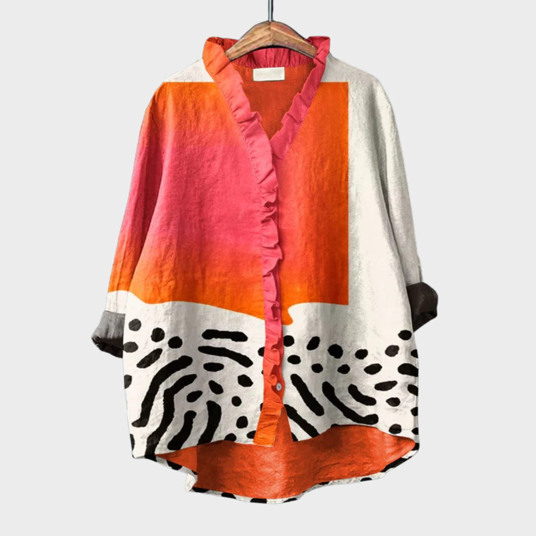 FERNANDA | Blusa estampada de manga larga