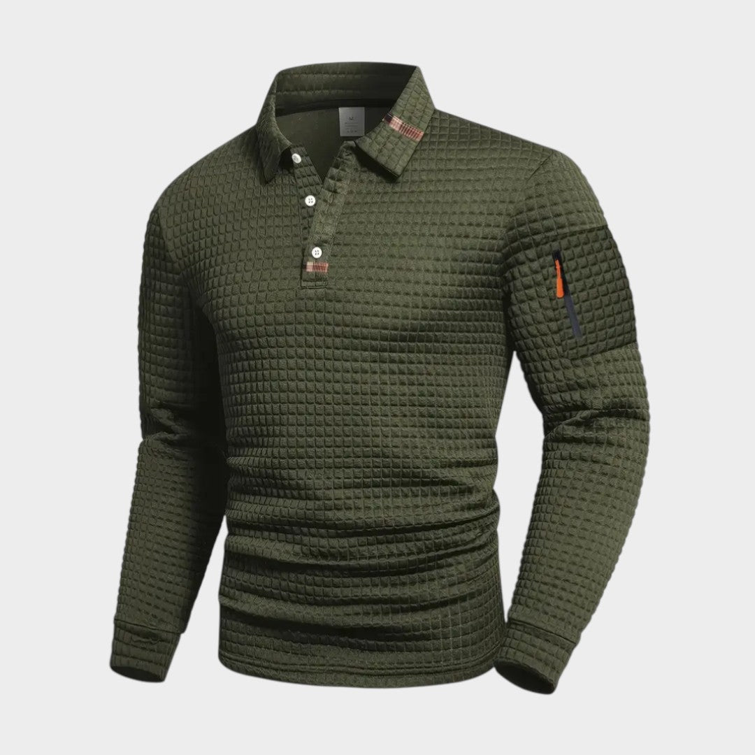 RAFAEL | Polo con textura waffle