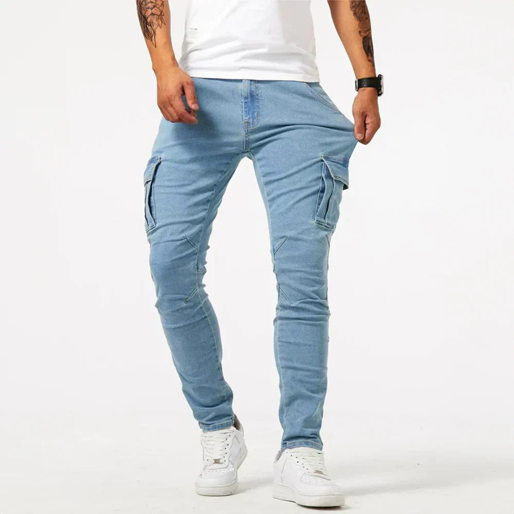 FRANCISCA | Jeans cargo elásticos