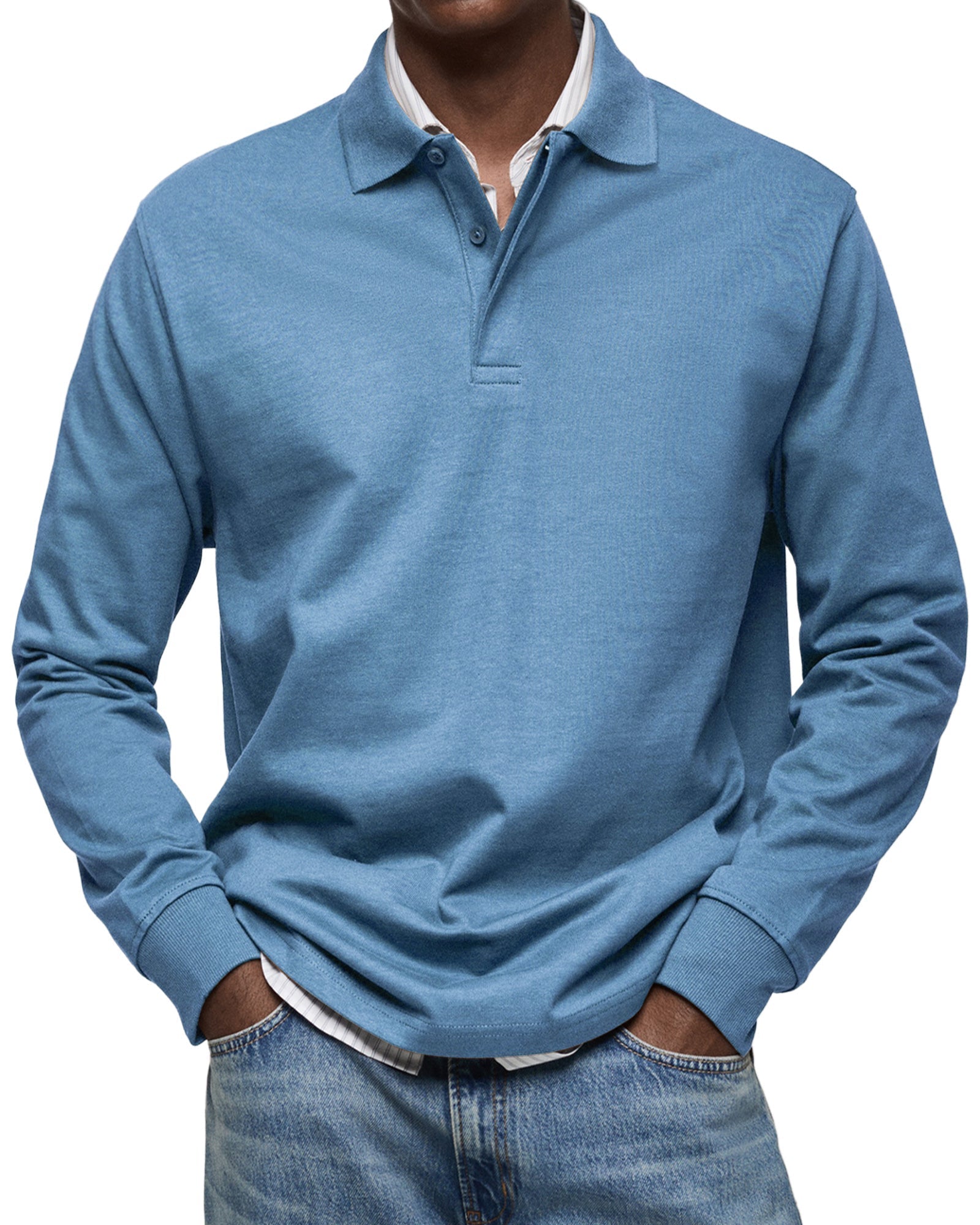 JUAN | Polo de manga larga con cuello