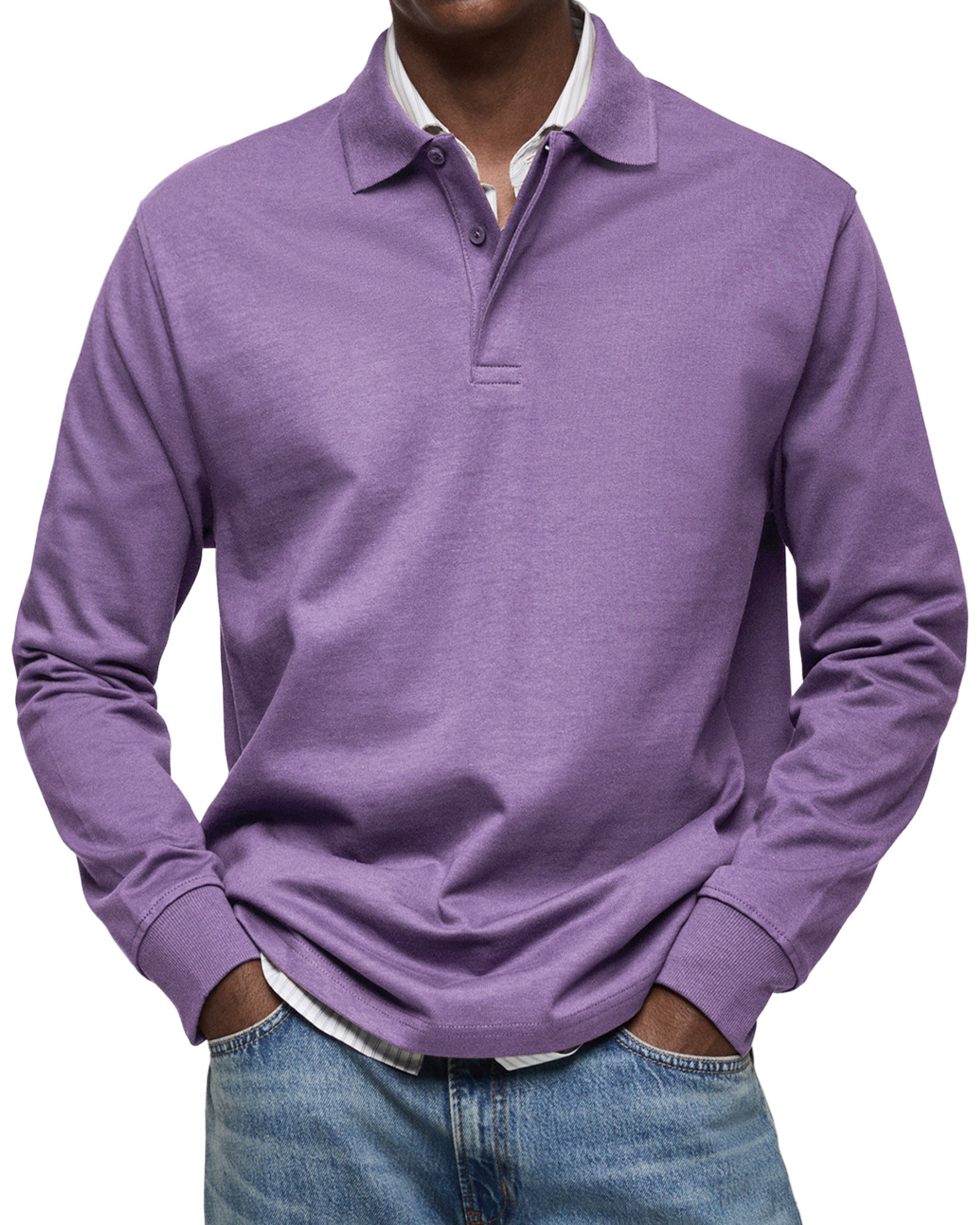 JUAN | Polo de manga larga con cuello
