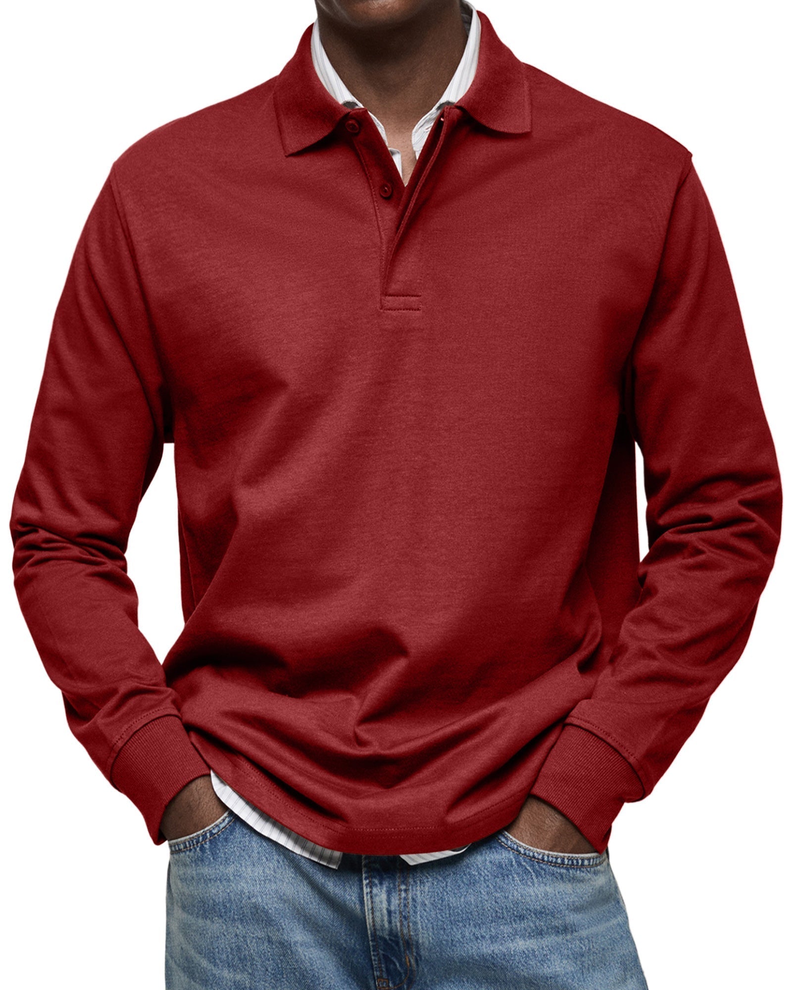 JUAN | Polo de manga larga con cuello