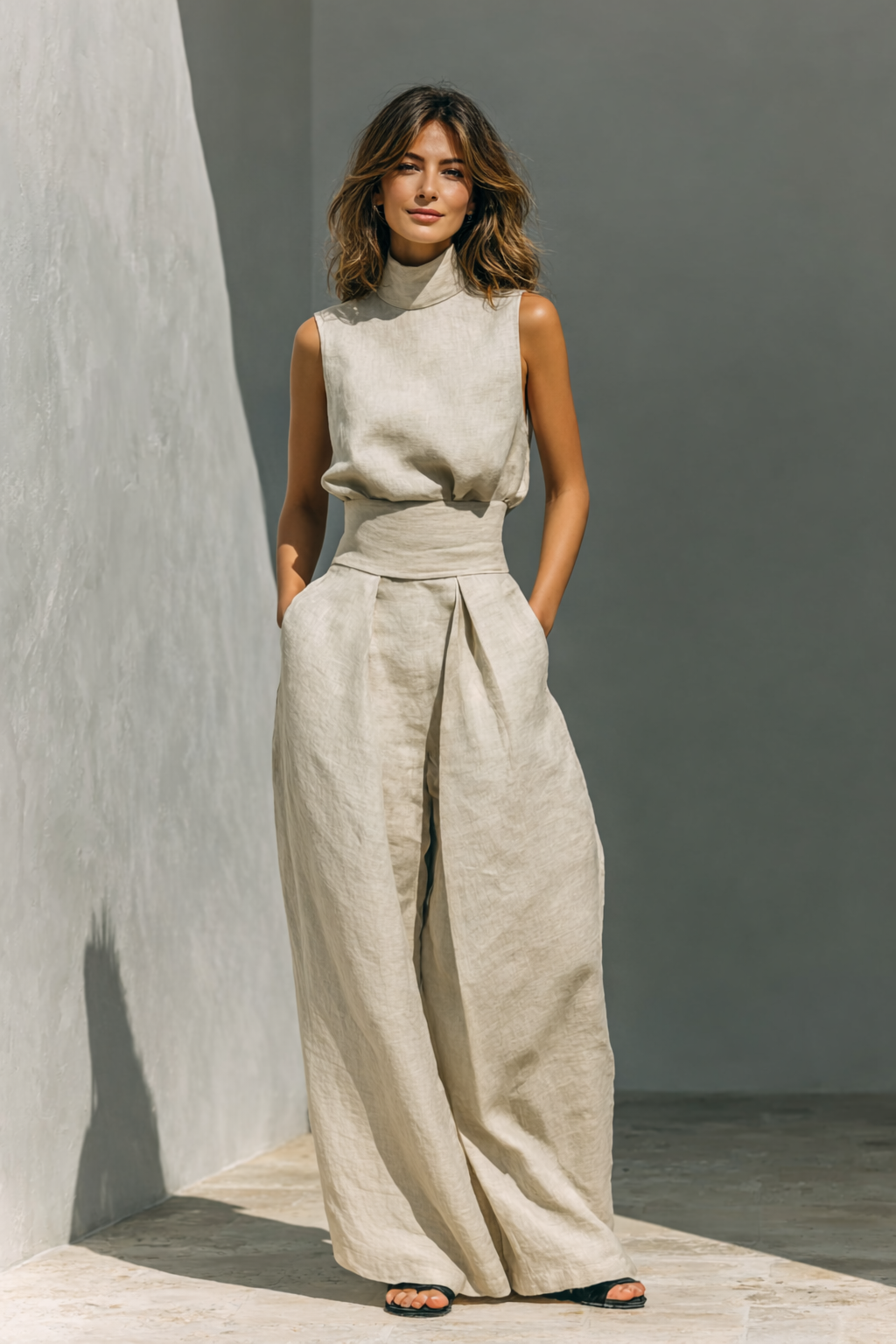 MAGDALENA | Conjunto con pantalón palazzo