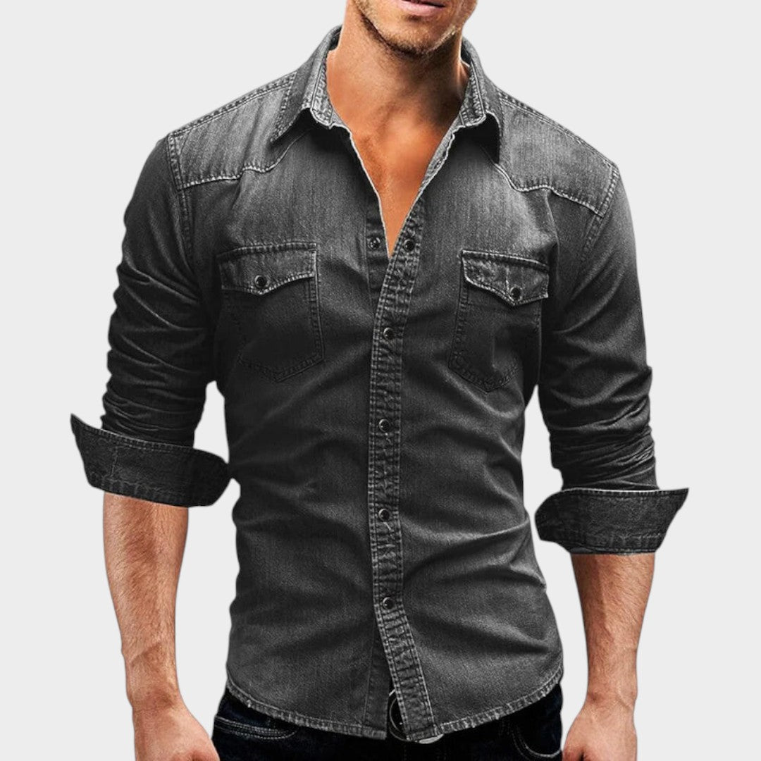FLORENCIA | Camisa vaquera con bolsillos