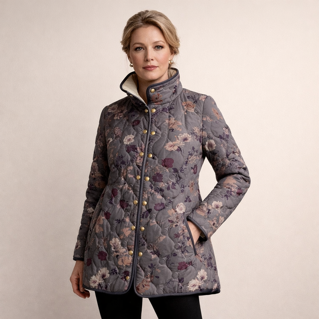 ELŻBIETA | Chaqueta acolchada con flores