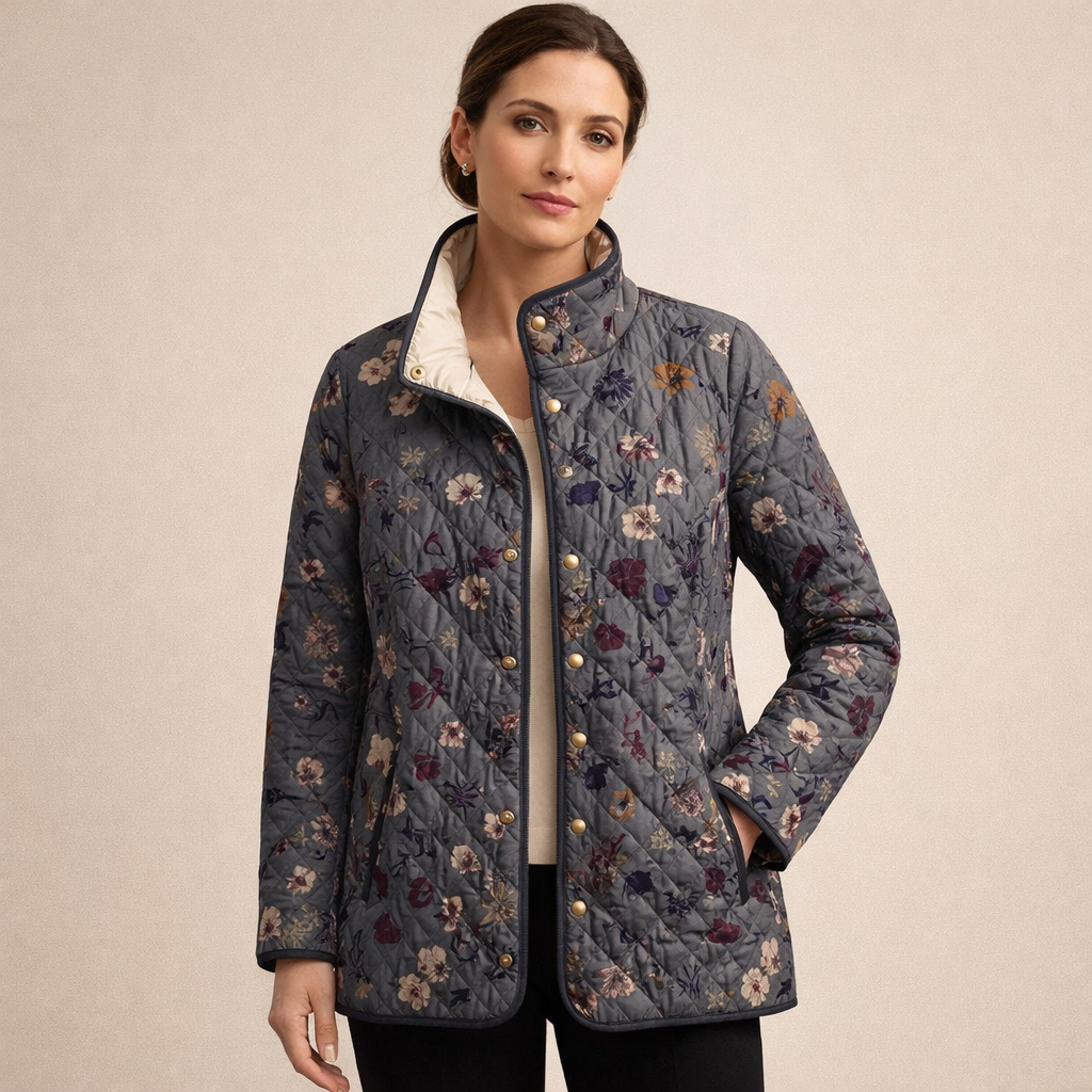 ELŻBIETA | Chaqueta acolchada con flores