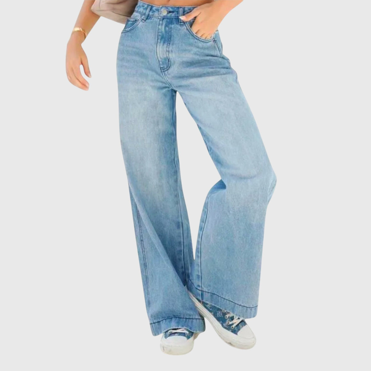 CAMILA | Pantalón ancho de pierna suelta