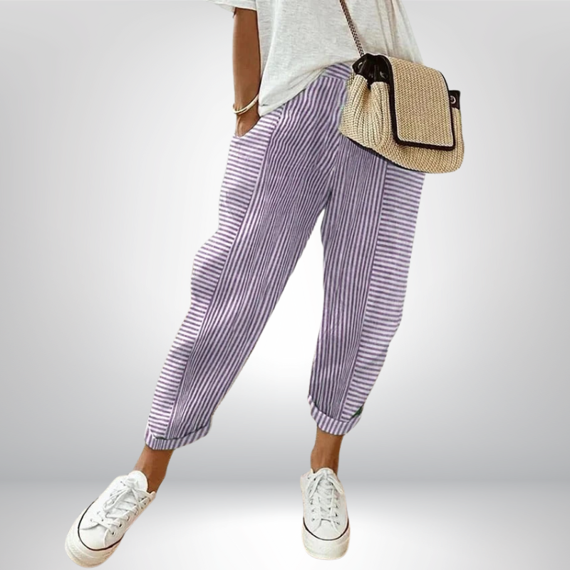 VALENTINA | Pantalón de rayas verticales