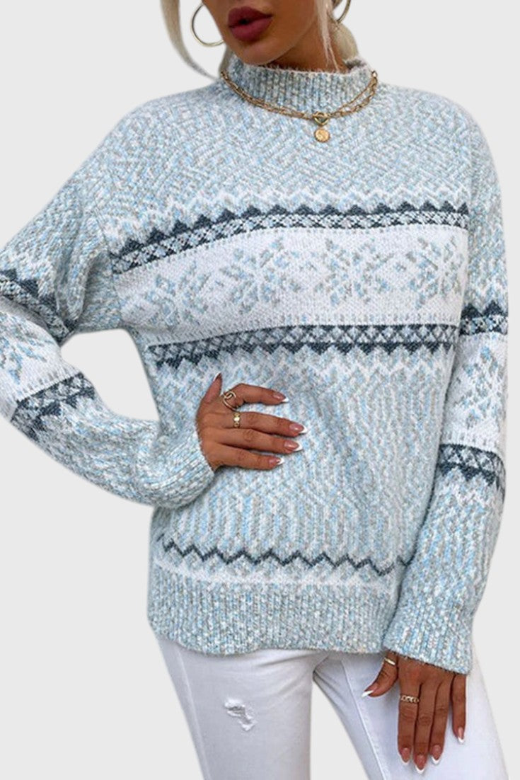 AGUSTINA | Suéter estampado de copos de nieve