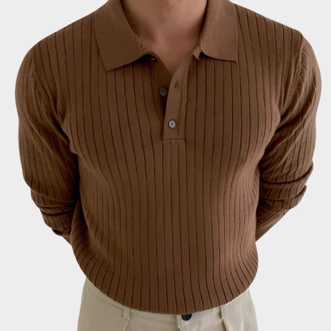 BENJAMÍN | Suéter polo de canalé