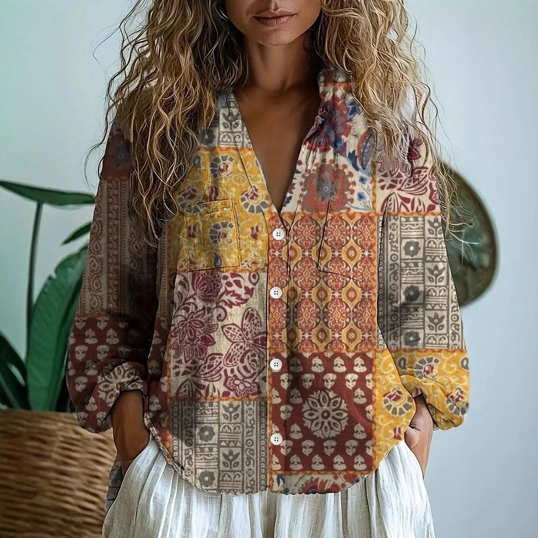 JAVIERA | Blusa amplia estampada