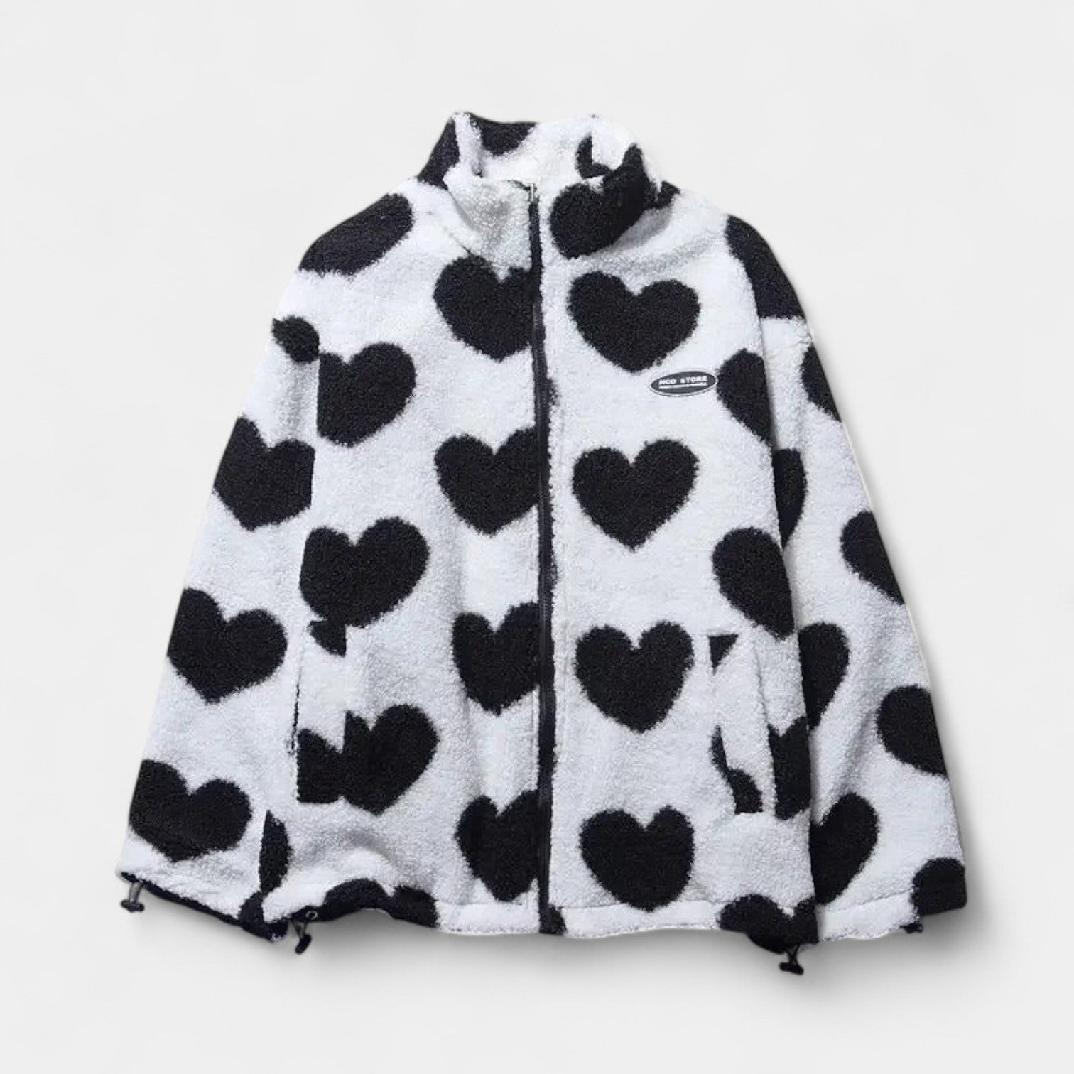 MAITE | Abrigo reversible con corazones
