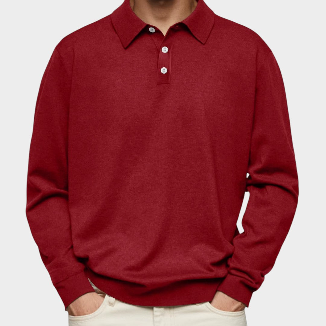 CRISTÓBAL | Polo de manga larga con cuello