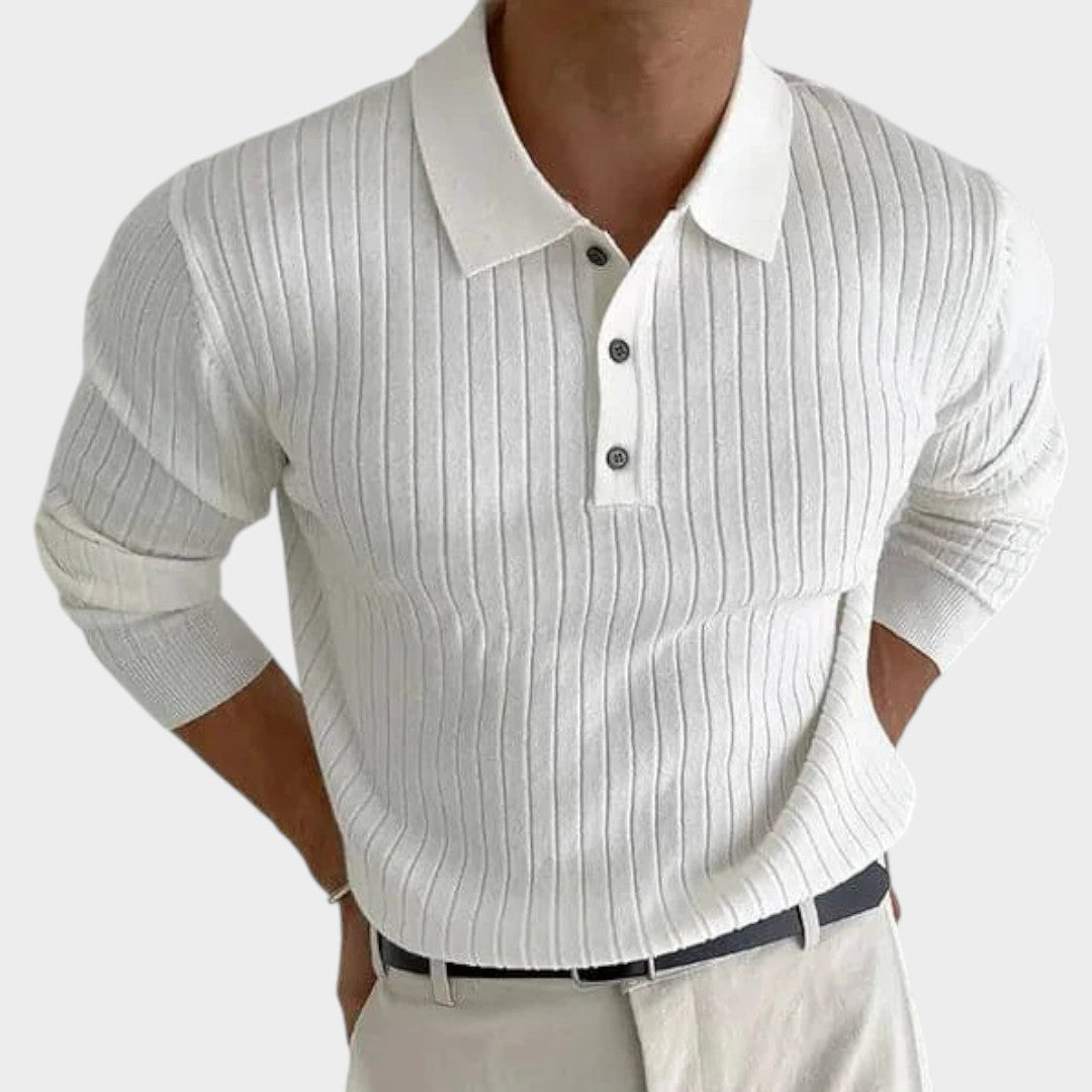BENJAMÍN | Suéter polo de canalé