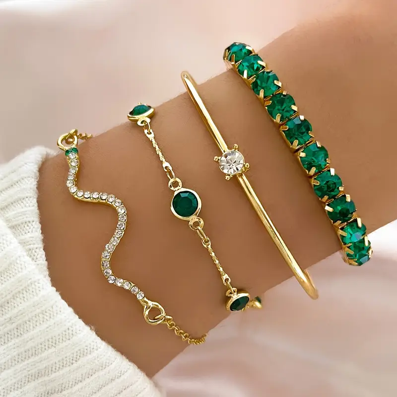 MARÍA CLARA | Conjunto de pulseras con circonitas
