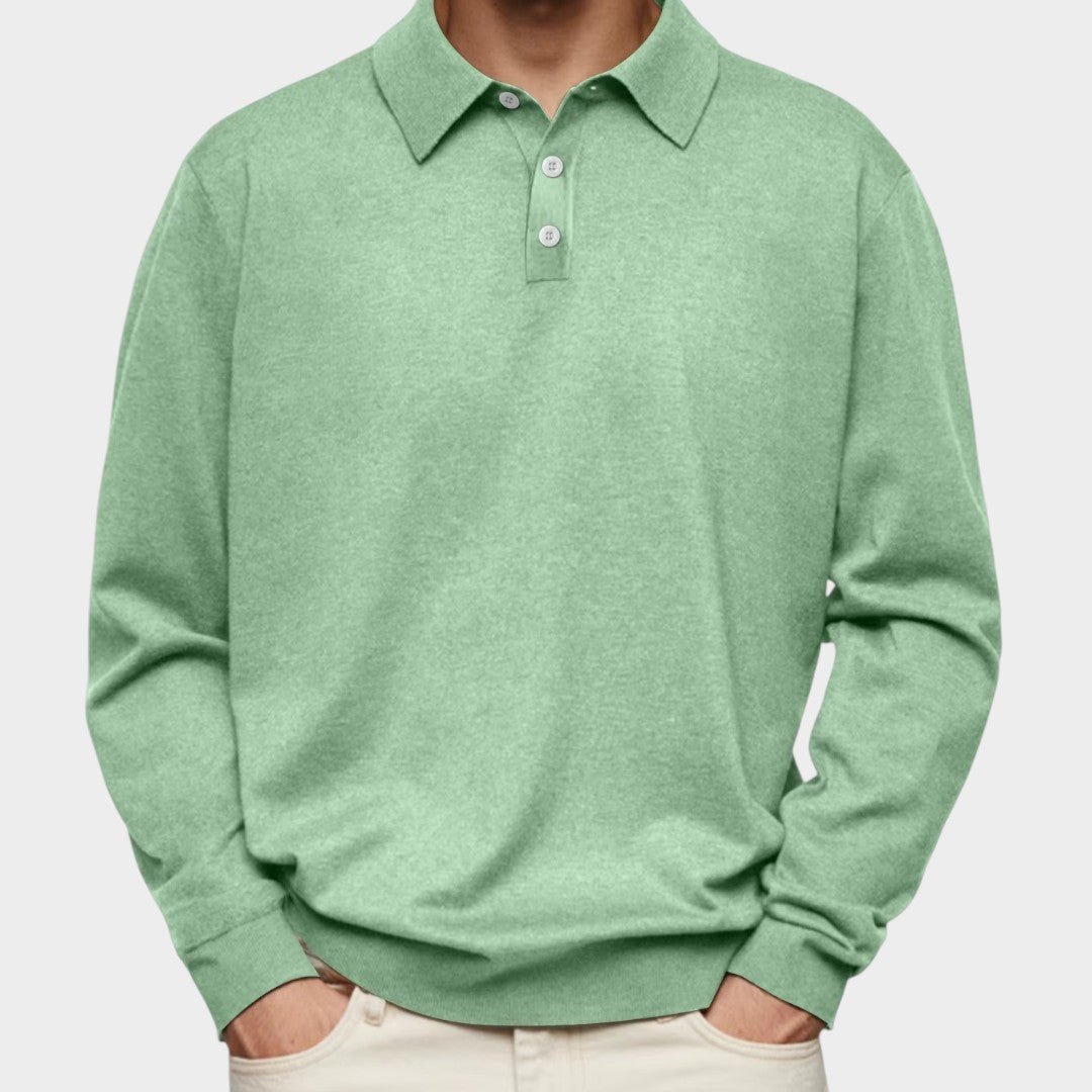 CRISTÓBAL | Polo de manga larga con cuello