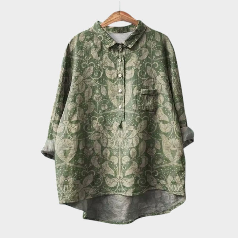 AGUSTINA | Blusa entallada con encaje