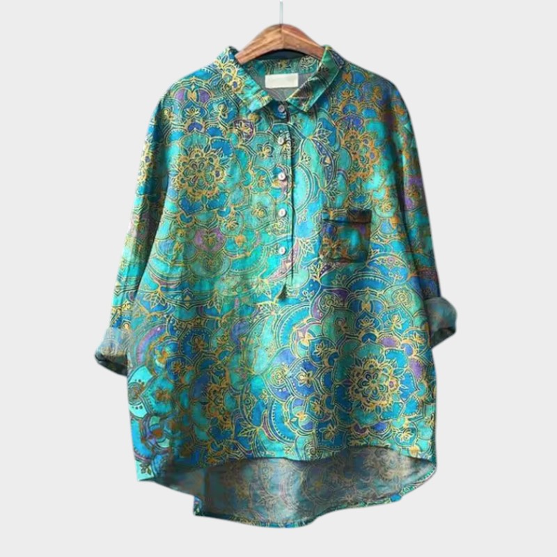 MAITE | Blusa floral entallada