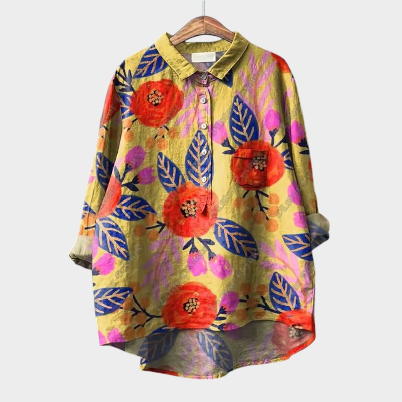 CLARA | Blusa con remate en encaje