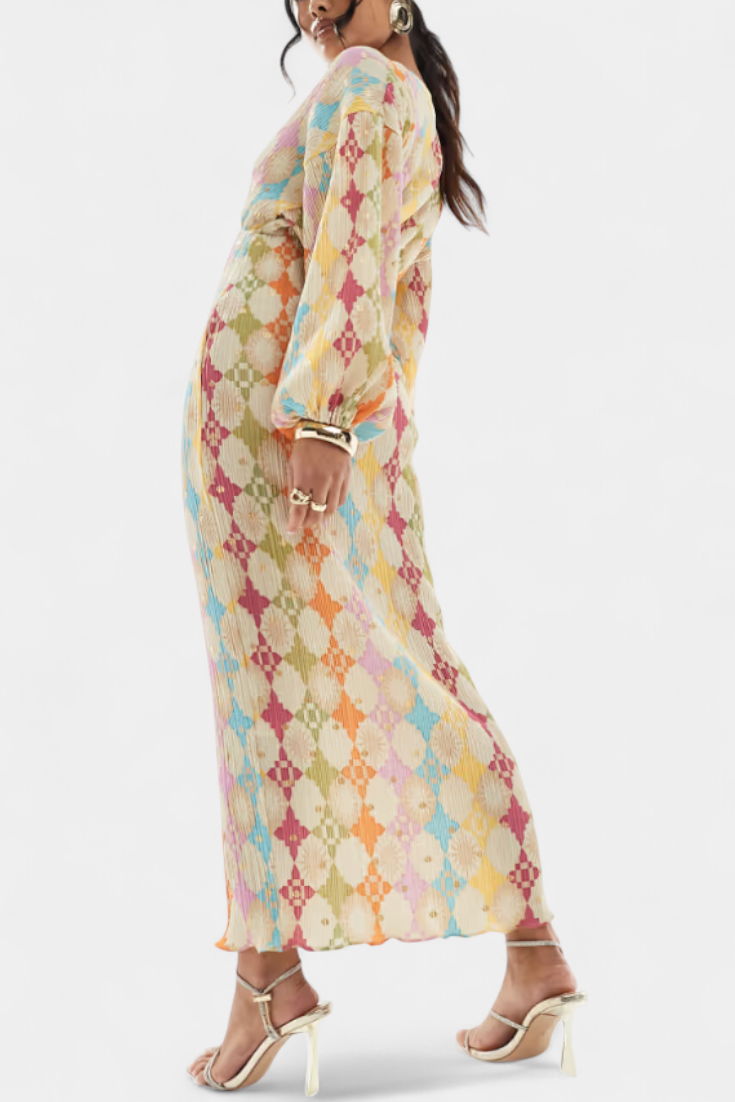 MACARENA | Vestido maxi estampado