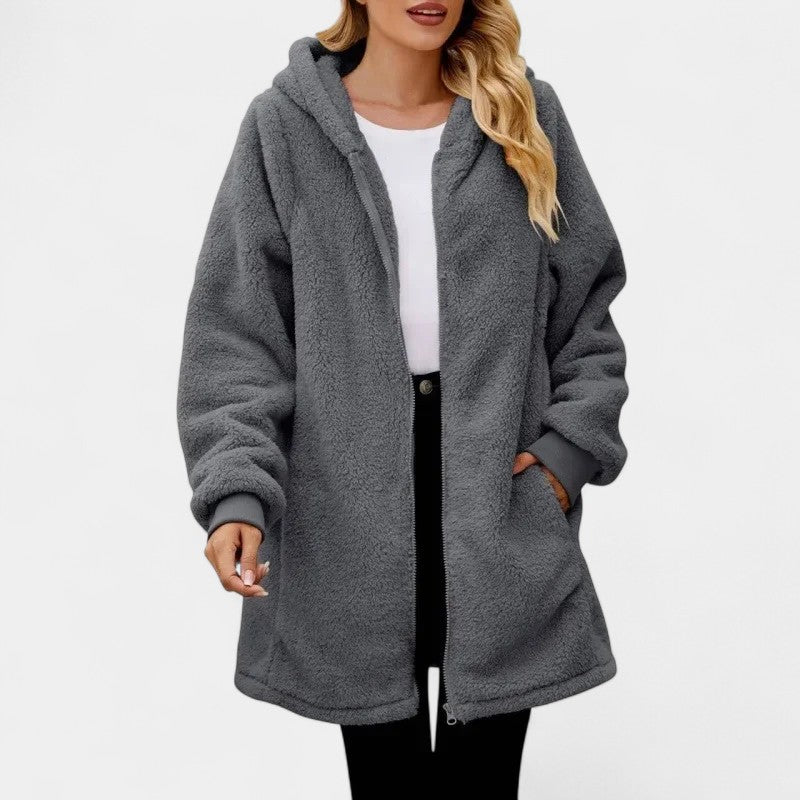 MARÍA JOSÉ | Chaqueta polar con capucha