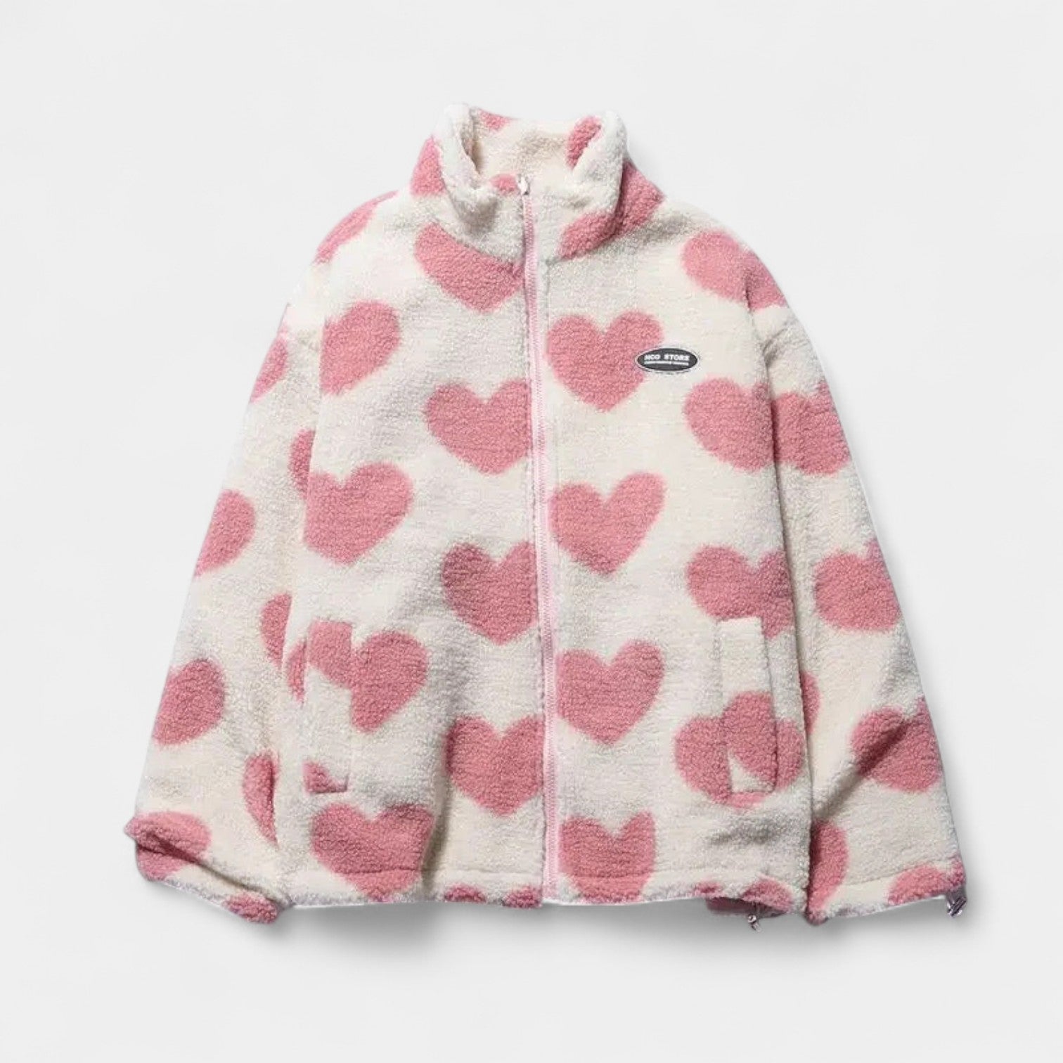 MAITE | Abrigo reversible con corazones